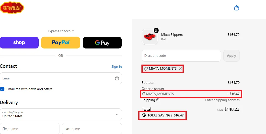 Autoplush latest coupon code